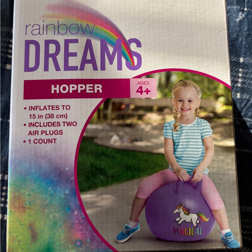 Rainbow Dreams Magical Hopper Inflates to 15” New in Box